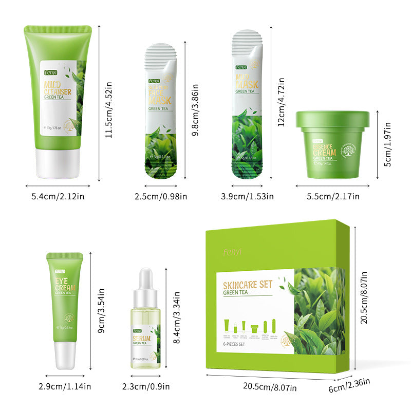 Green Tea 6-Piece Skincare Set by Colvyra, photo 5