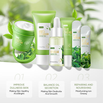 Green Tea 6-Piece Skincare Set by Colvyra, photo 3
