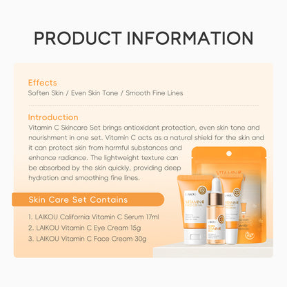 Vitamin C 3-Piece Skincare Set by Colvyra, photo 2